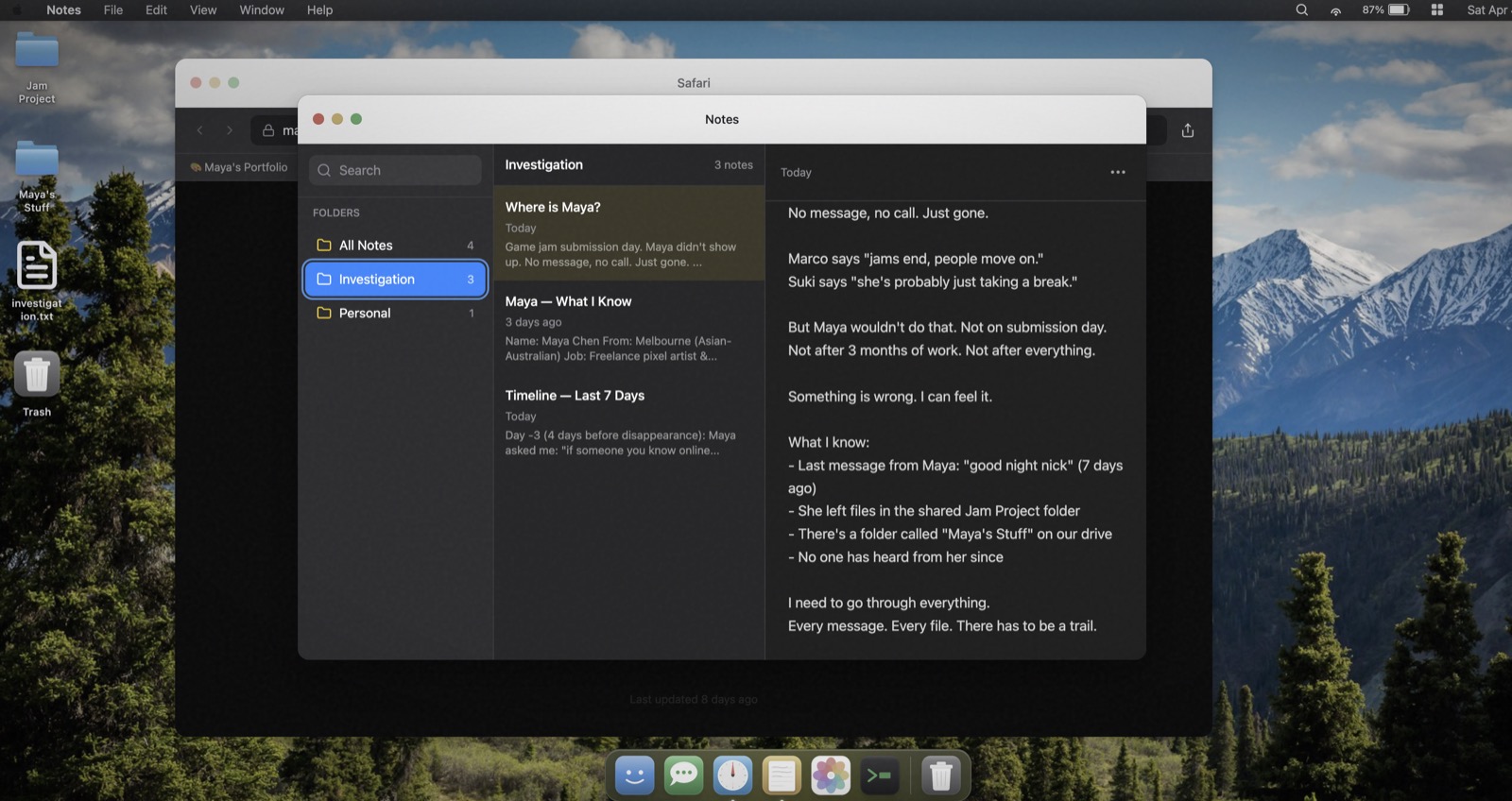 Offline — notes